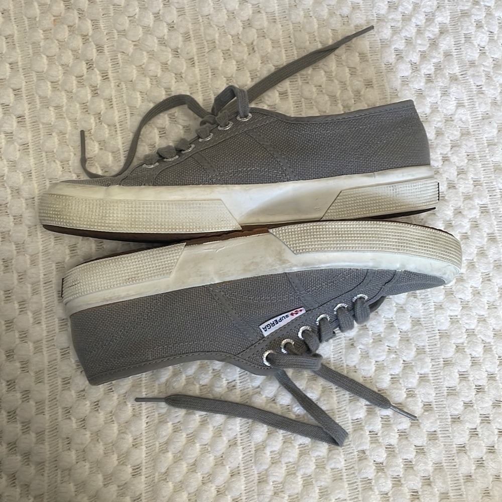 Superga Gray Canvas Sneakers - Picture 4 of 10